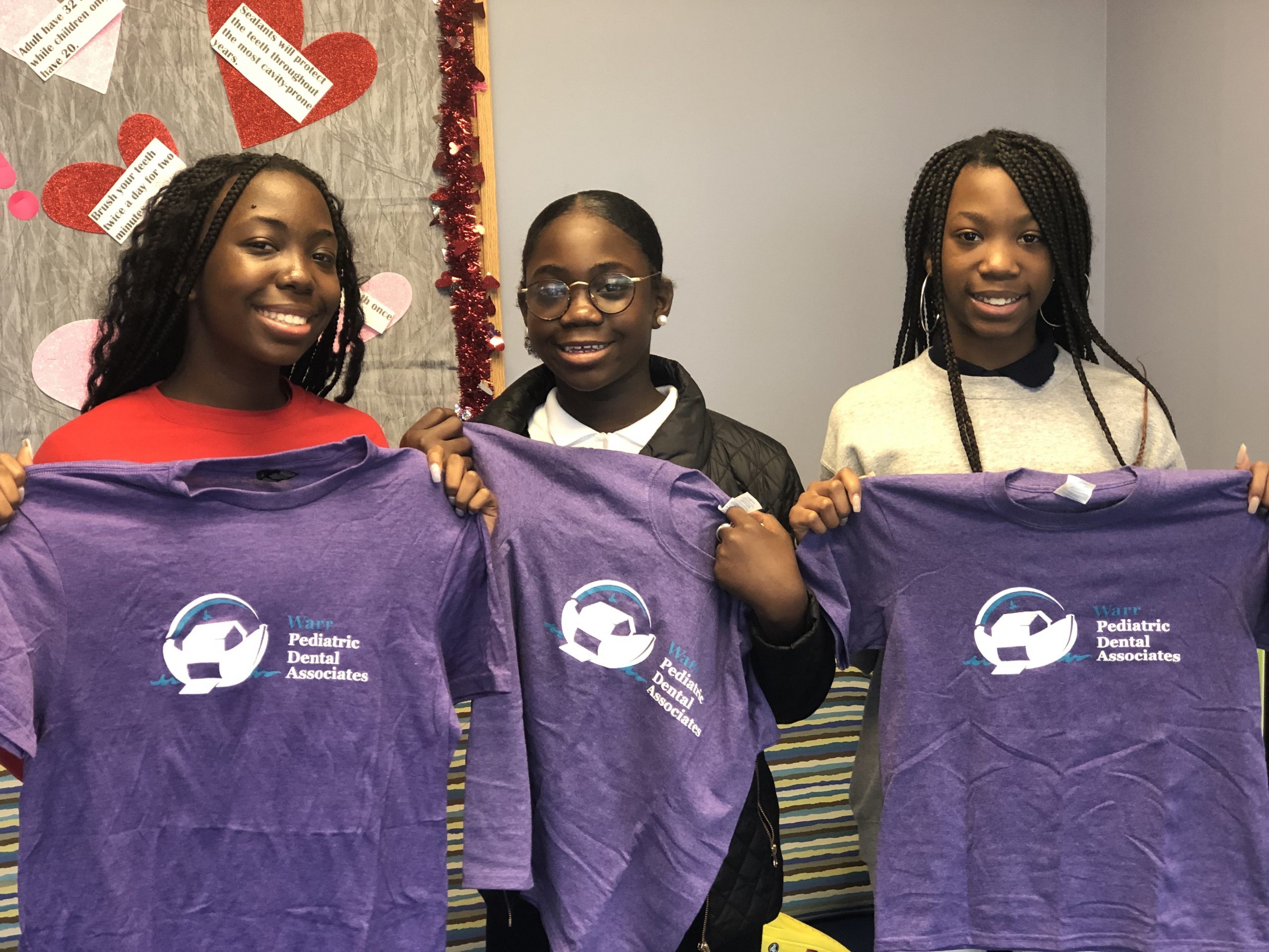 Warr Pediatric Dental Associates team t-shirts in High Point 27265